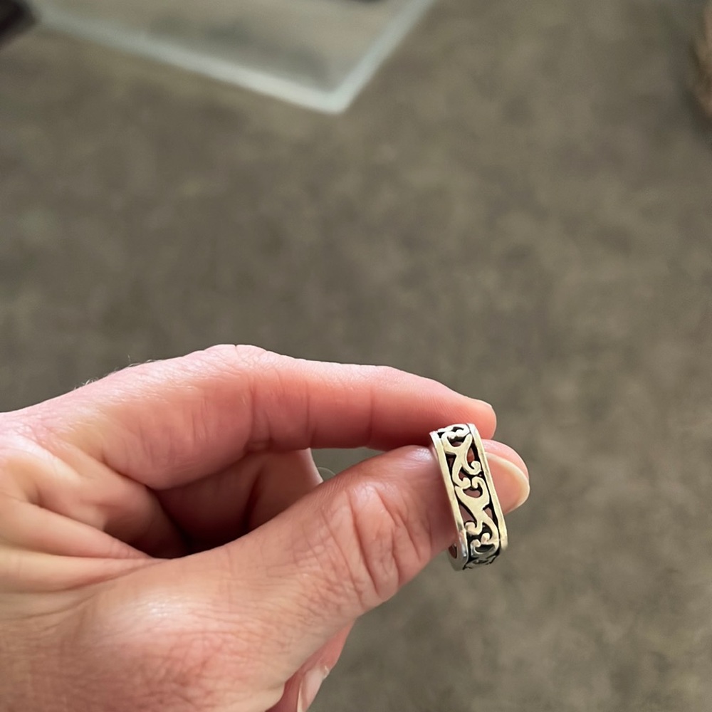 Sterling Silver Square Ring - image 1